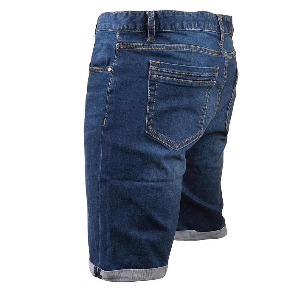 Quần Short Jean Nam Wash Bạc Trơn Thời Trang 24h Phom Trẻ Trung