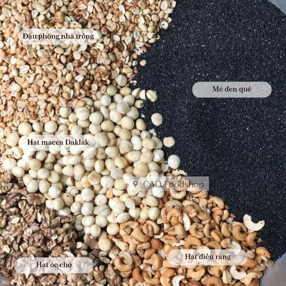 [500GR] Muối mè hạt dinh dưỡng CAO FOOD nhà làm từ hạt dinh dưỡng, vừng, lạc, 5% muối biển