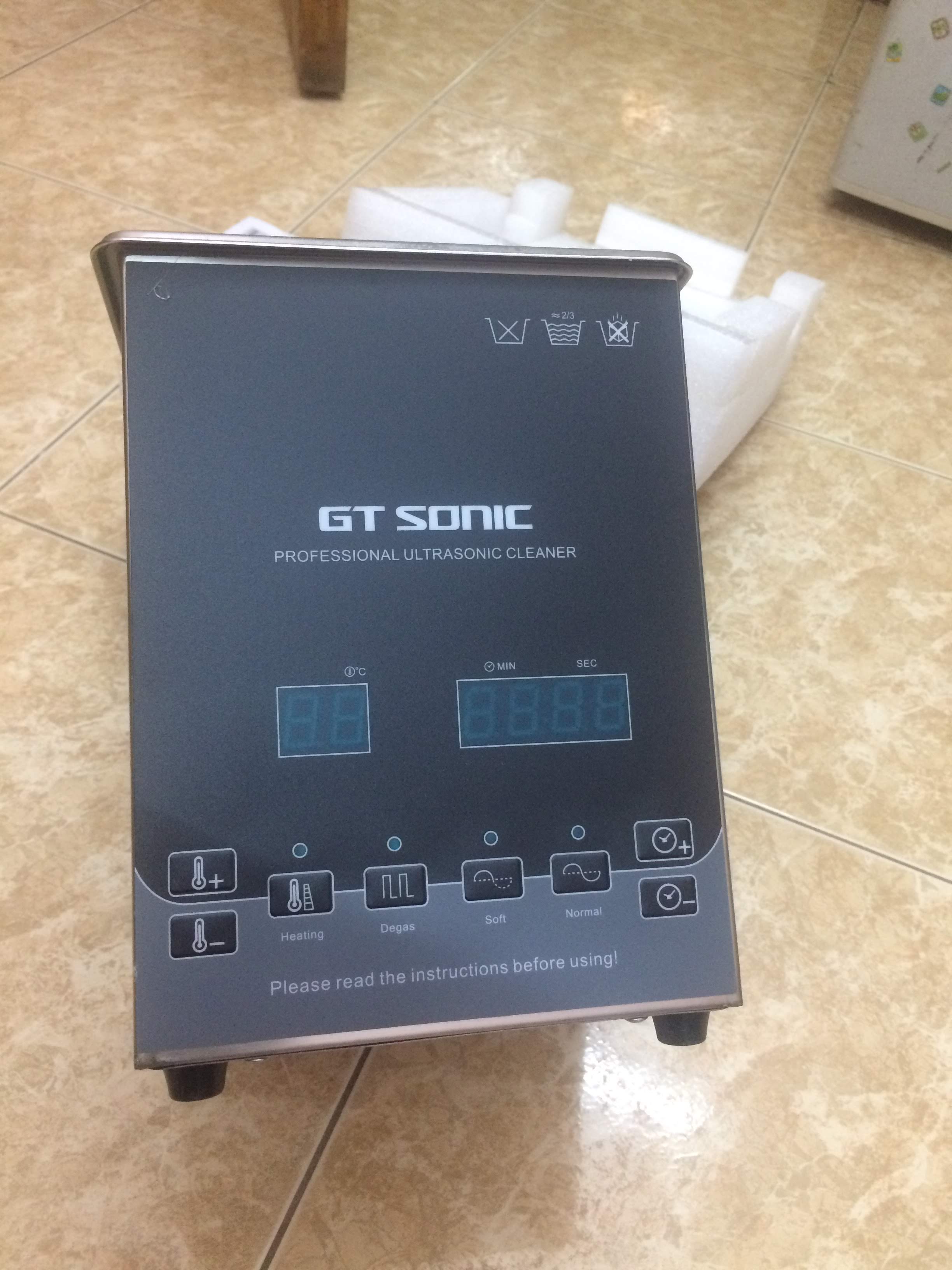 Bể rửa dùng sóng siêu âm GTsonic-D2, 2 lít làm sạch mọi vất bẩn trên bề mặt sản phẩm - Hàng chính hãng