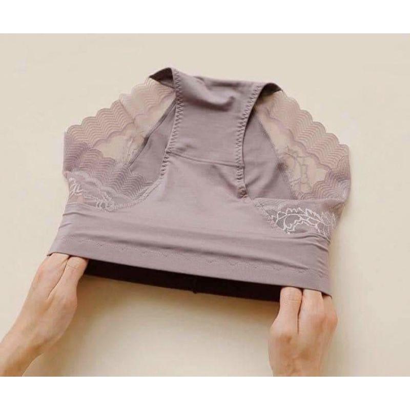 10 quần lót gen bụng cotton phối ren hoa cao cấp