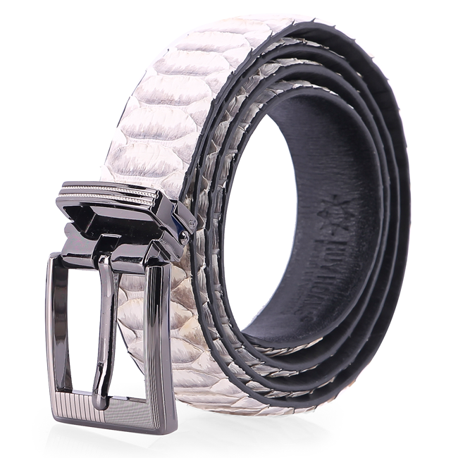 HC5311-12-13-14 - Dây thắt lưng nữ da trăn Huy Hoàng 2,5P Vip màu trắng, da nguyên thủy, đen, nâu