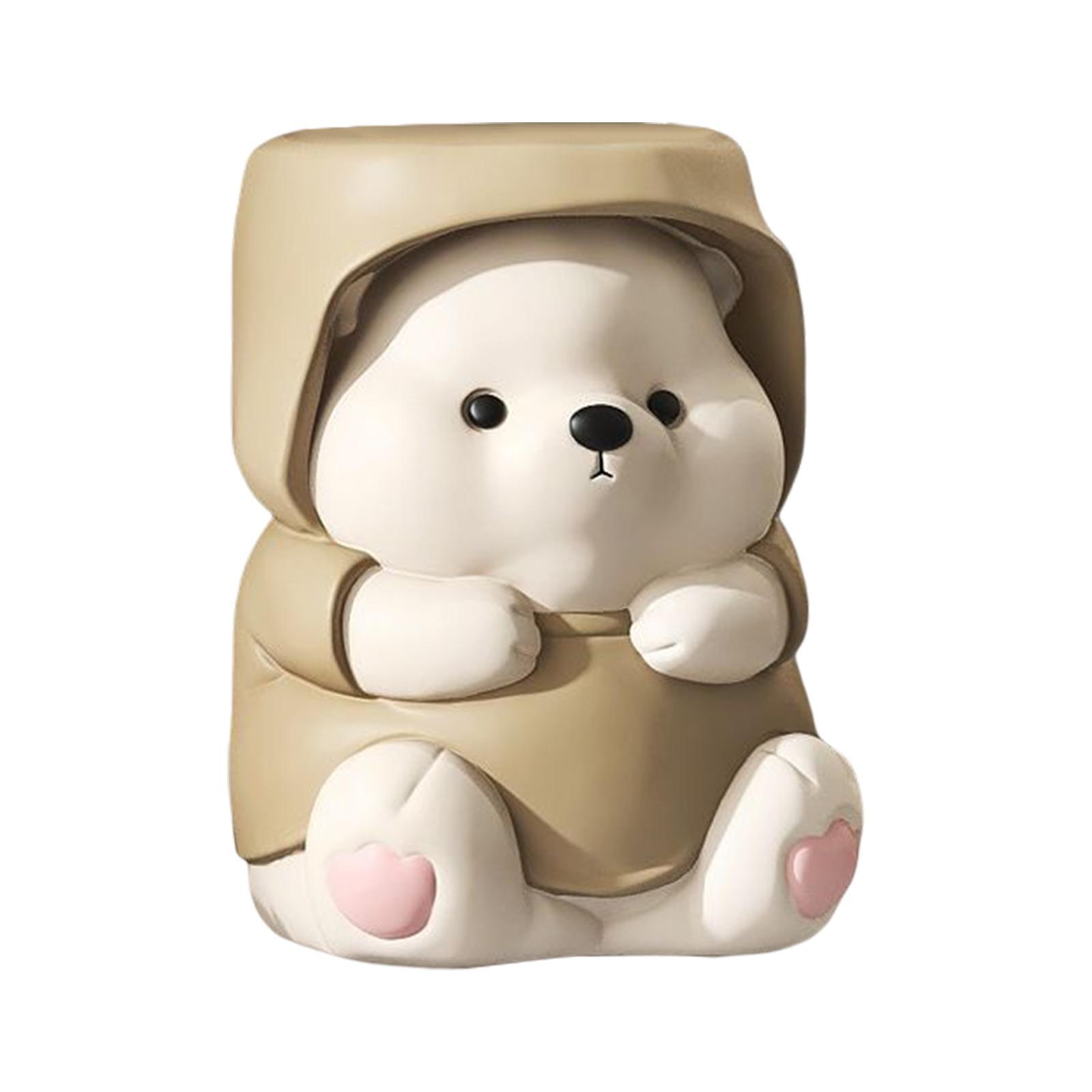 Adorable Bear Figurine Balloon Bear Figure Arrangement Cabinet Decor