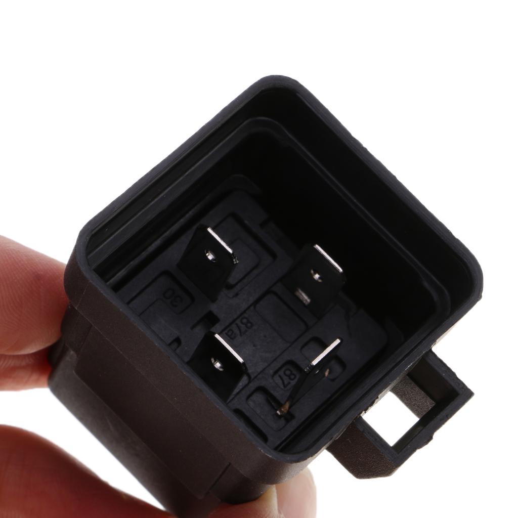 4 Set of 40A 12V 4 Pin Relay Socket Base Terminals for Car Motorcycle Boat