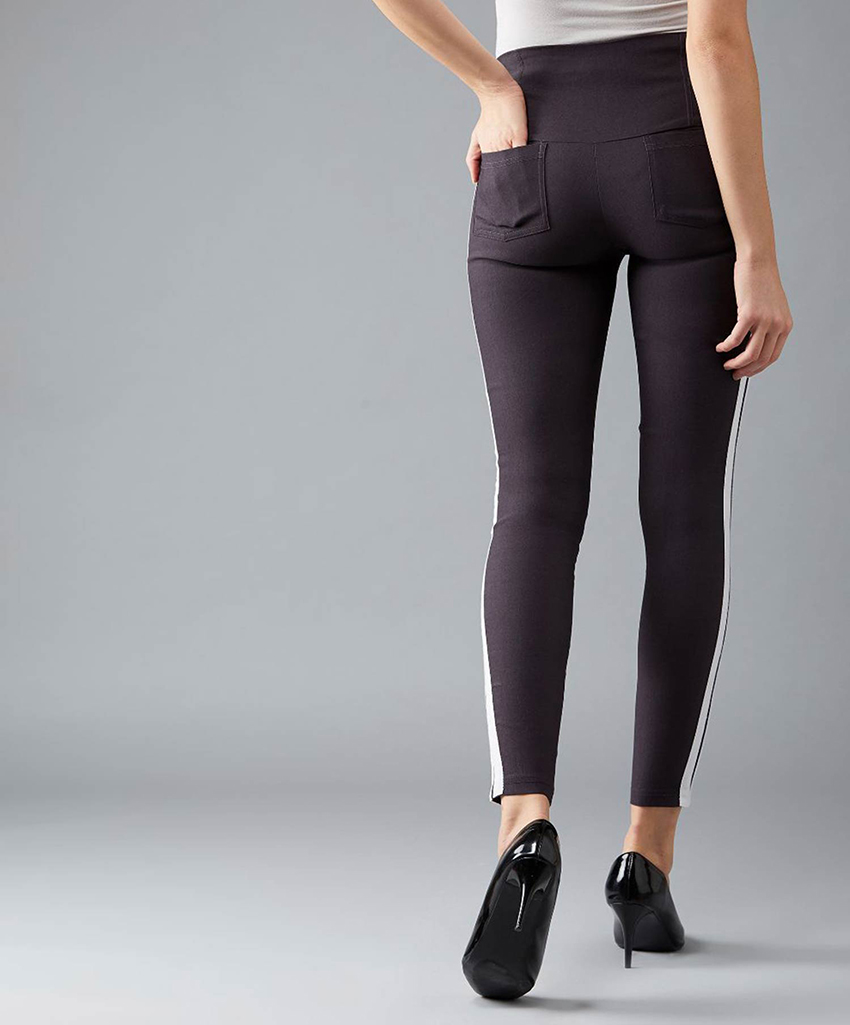 Quần Legging Nữ Bosimaz MS225 dài có sọc trắng cao cấp, thun co giãn 4 chiều, vải đẹp dày, thoáng mát không xù lông.