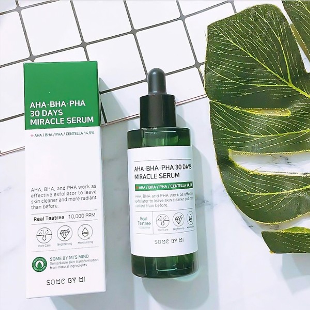 Tinh chất giảm mụn Some By Mi AHA-BHA-PHA 30 Days Miracle Serum 50ml + Tặng Kèm 1 Băng Đô Tai mèo Xinh Xắn ( Màu Ngẫu Nhiên)