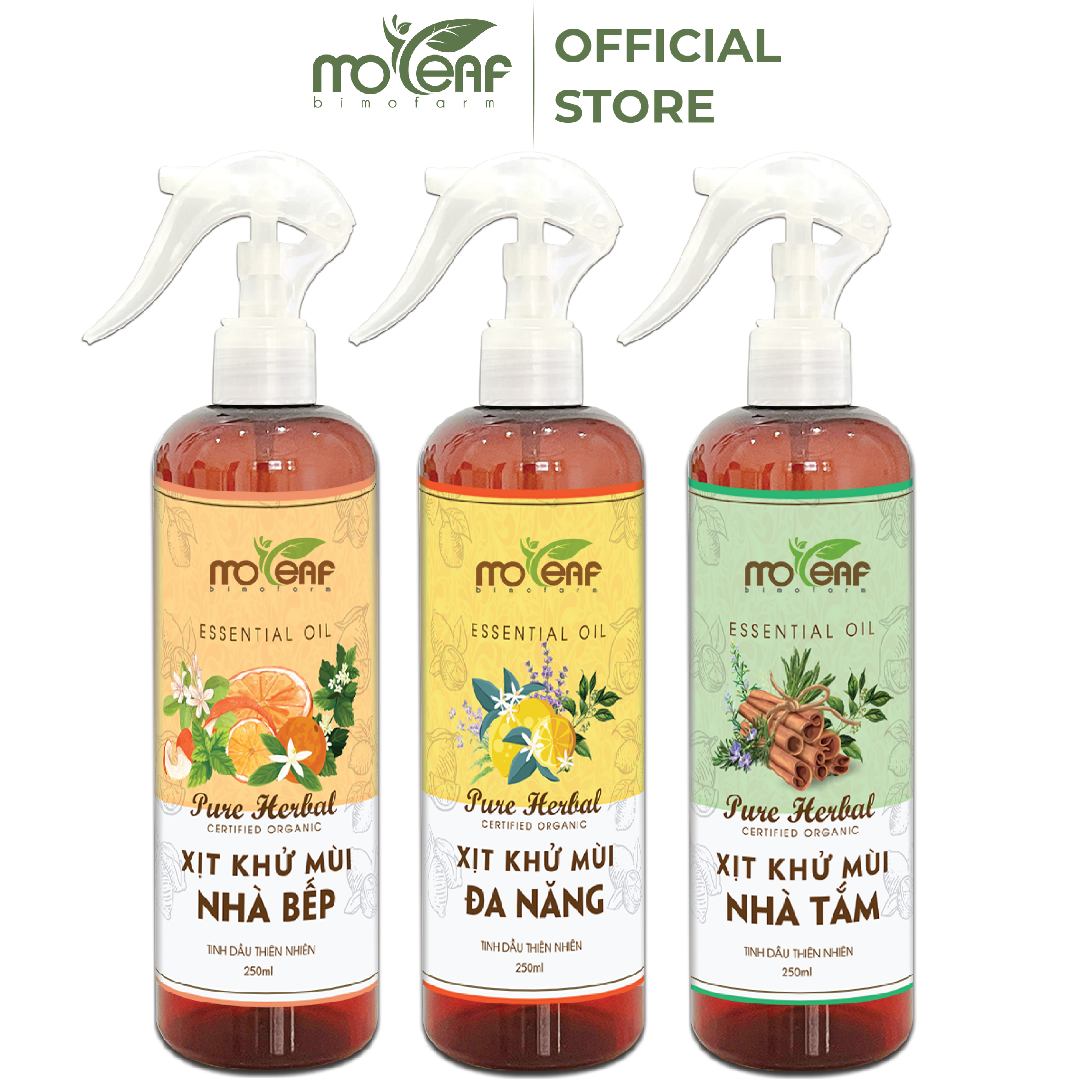 NHÀ BẾP, NHÀ TẮM, ĐUỔI MUỖI - Tinh Dầu Cam ngọt, Vỏ Bưởi, Oải Hương, Bạc Hà, Bạch Đàn Chanh, Long Não, Quế, khử mùi sát khuẩn ẩm mốc, không gian Bếp, Nhà Tắm hương thơm mát nhẹ