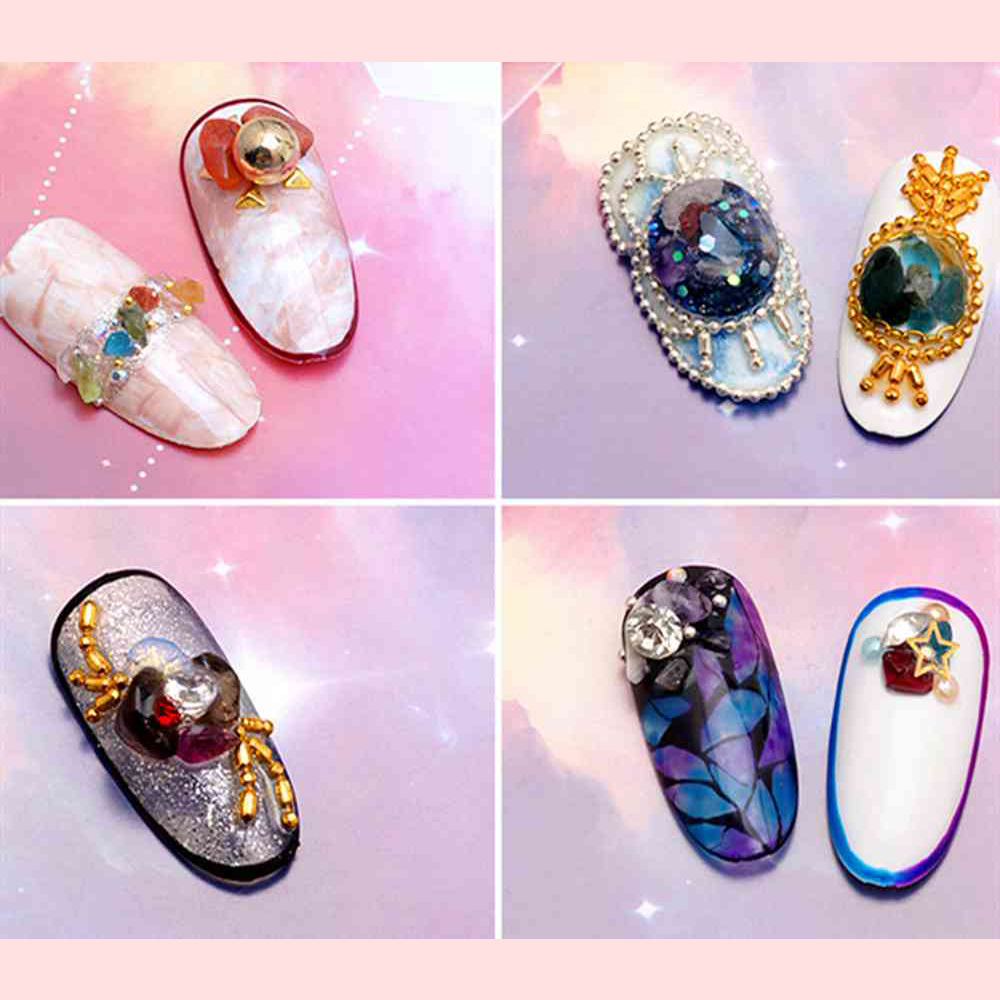 Đá Pha Lê Trang Trí Nail 12 Màu Khay Tròn, Đá Sáng Với Nhiều Màu Sắc, Nhiều Kiểu Dáng Kích Cỡ Lựa Chọn, Đá Hình Đa Diện, Đính Được Chắc Chắn Lên Móng, Có Thể Lau Tạo Độ Bóng Nổi Bật, Có Thể Phối Nhiều Phong Cách Phù Hợp Trang Phục, Sự Kiện