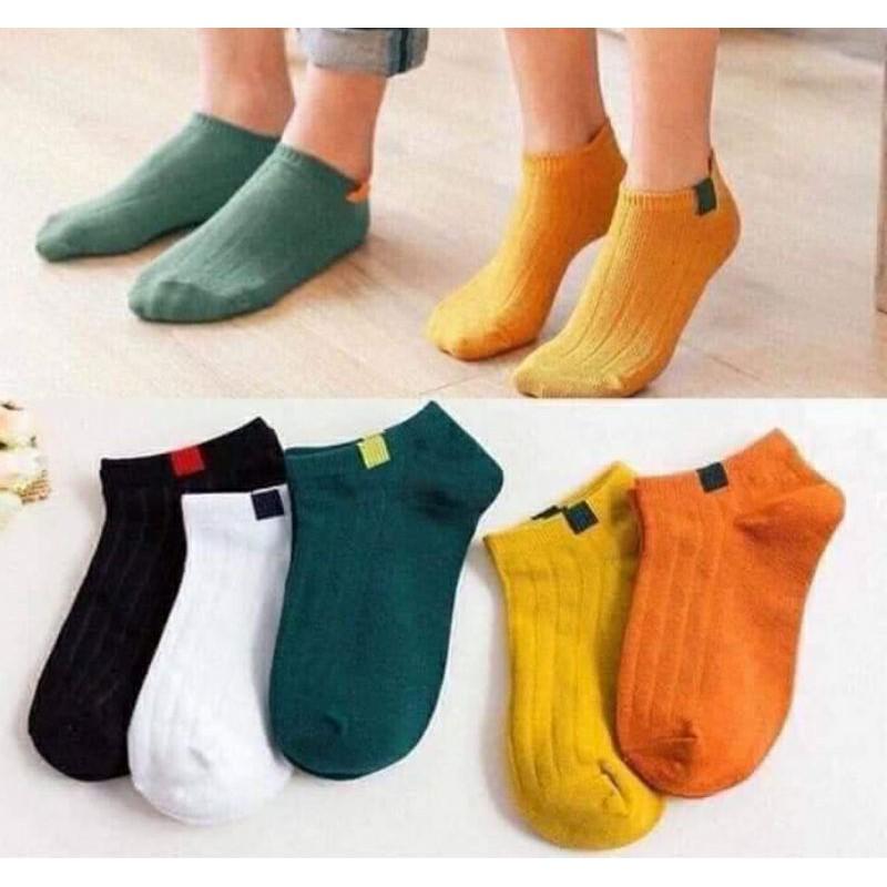 Sét 10 đôi tất gân cổ ngắn cho bạn nữ