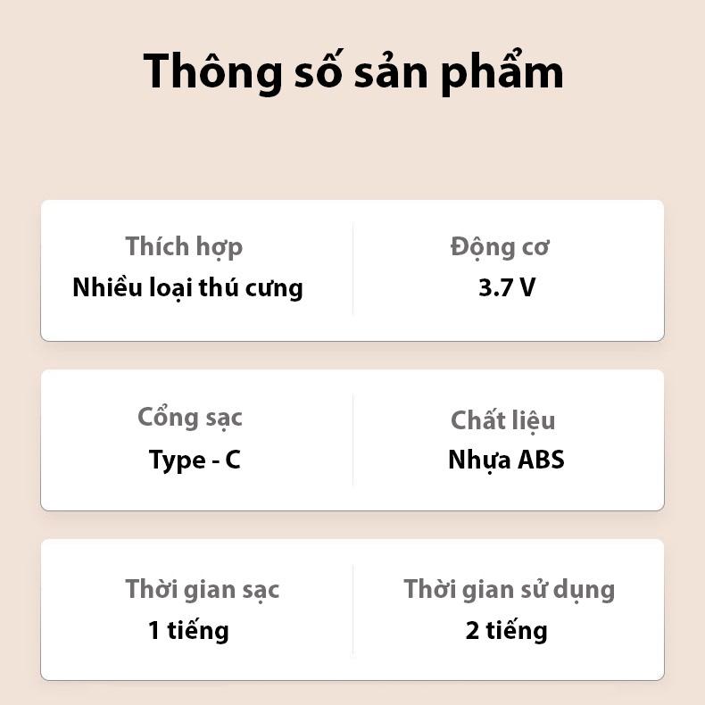 Tông đơ cạo lông chân, lông tai, lông mắt chó mèo-K1786