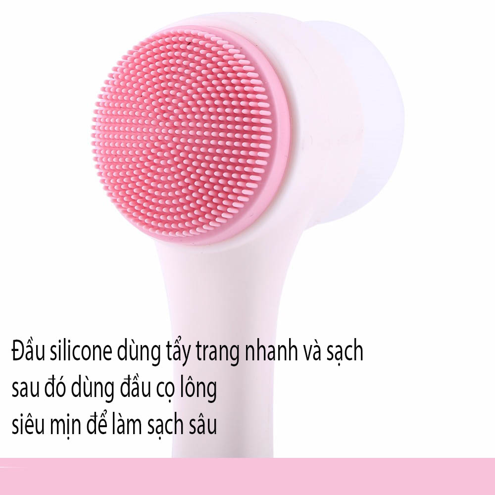 Cọ rửa mặt 2 đầu silicone D231