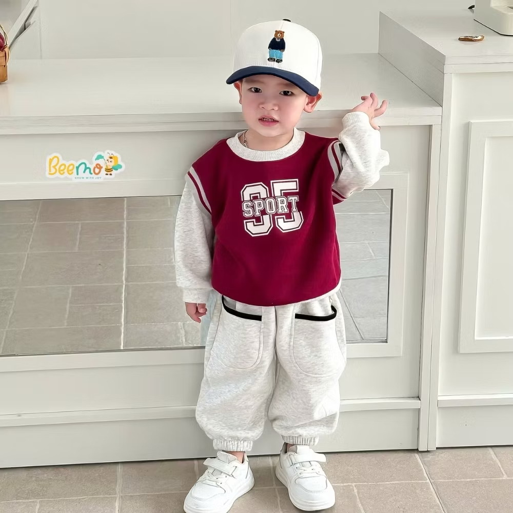 Set Áo Giả Gile Thể Thao Kèm Quần Nỉ Cho Bé Trai 1-8 Tuổi Dành Cho Bé Trai