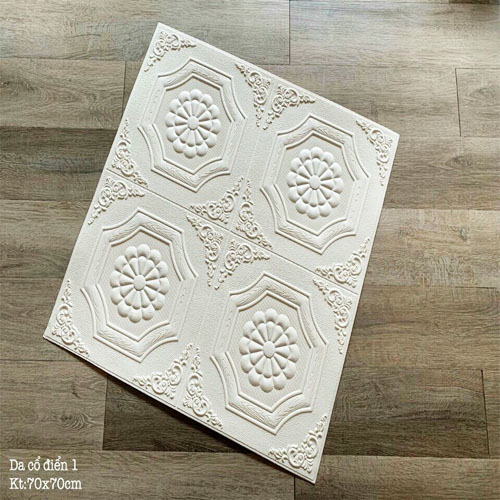 Bộ 20 Tấm Xốp Dán Tường Cổ Điển 1 70x70cm Sang Trọng, Lịch Lãm