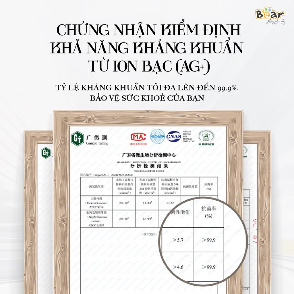 Đũa Kháng Khuẩn Cao Cấp Bear, Kháng Khuẩn Nano Bạc, chất liệu an toàn CX-E0102 - Hàng Chính Hãng