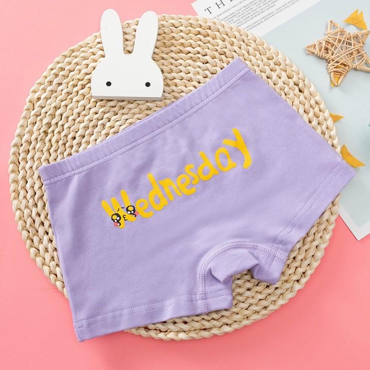 Quần chip đùi bé gái quần lót bé gái set 5 chiếc cotton