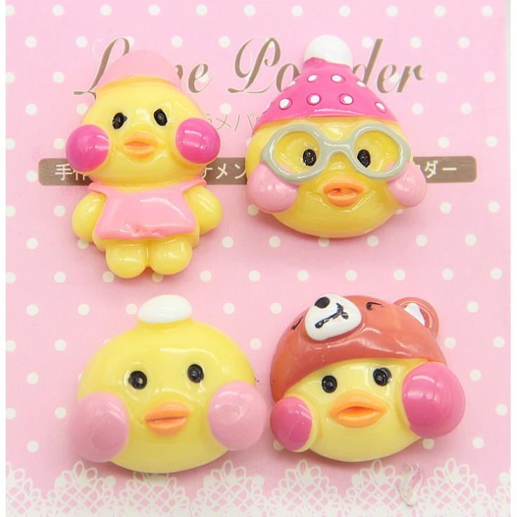 Chuyên Charm * Charm mô hình mặt vịt vàng ngộ nghĩnh cho các bạn trang trí vỏ điện thoại, làm Jibbitz, DIY
