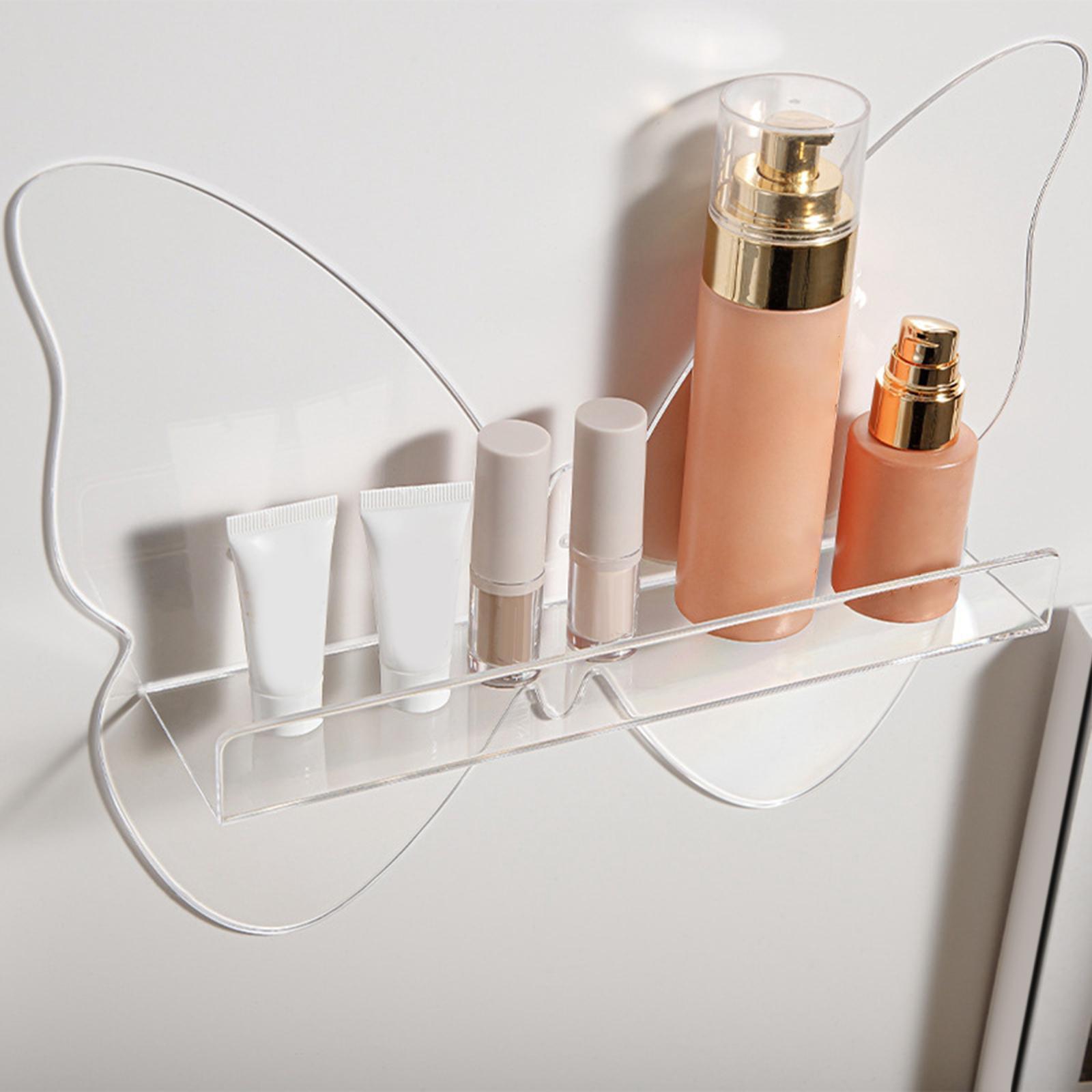 Acrylic Floating Wall Shelf 12" Transparent for Living Room Kitchen Bathroom