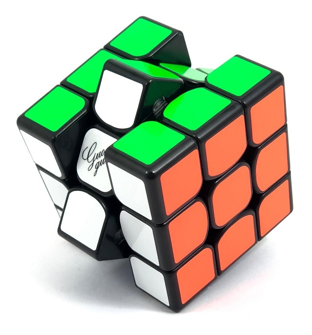 Rubik 3x3 YueXiao EDM 3x3x3 Cube black (có nam châm) hiệu GuoGuan