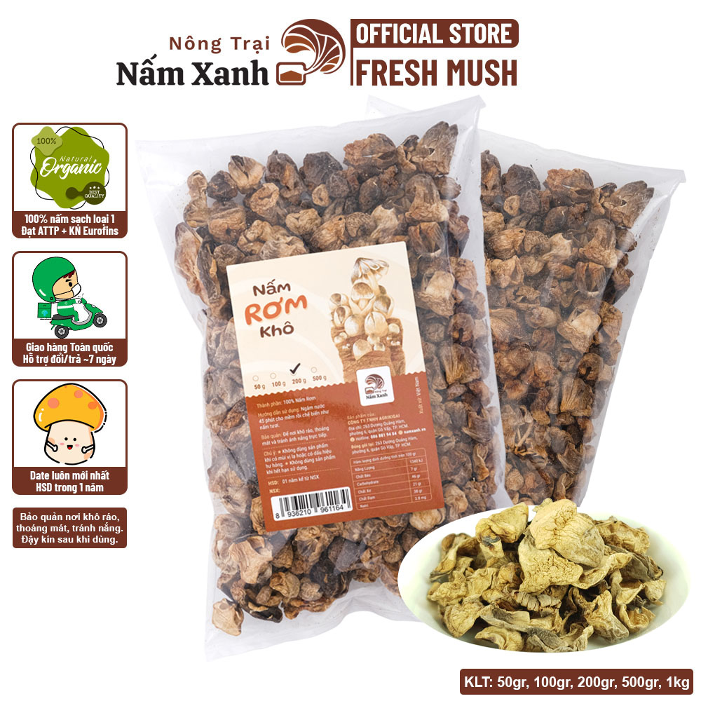 Nấm Rơm Khô  - Nông Trại Nấm Xanh