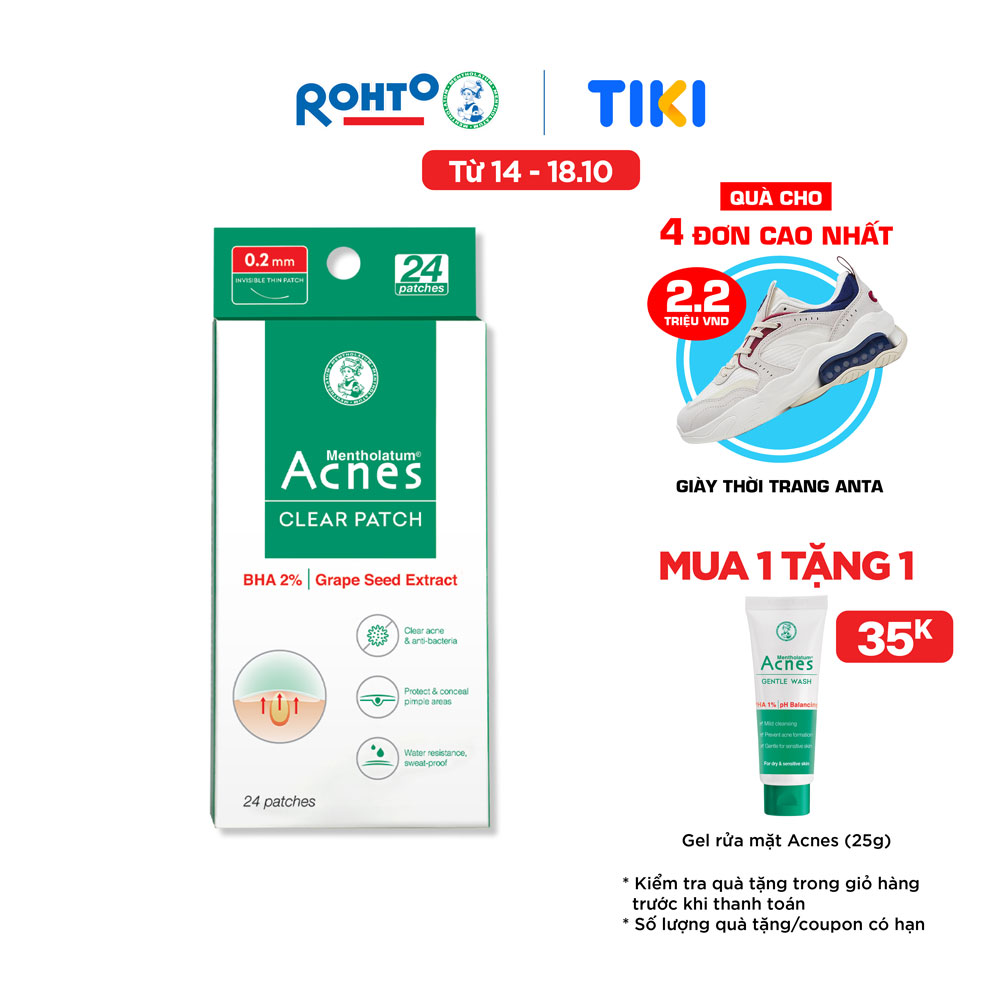 Miếng dán mụn Acnes Clear Patch (24 miếng)