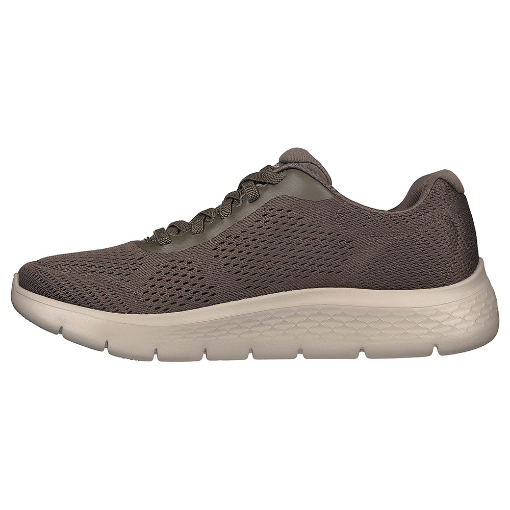 Skechers Nam Giày Thể Thao Đi Bộ Giặt Máy Được, Tập Gym, Đi Học, Đi Làm, Thường Ngày GOwalk Flex Remark Walking Air-Cooled Goga Mat Flex, Machine Washable, Ortholite, Ultra Go - 216486-KHK