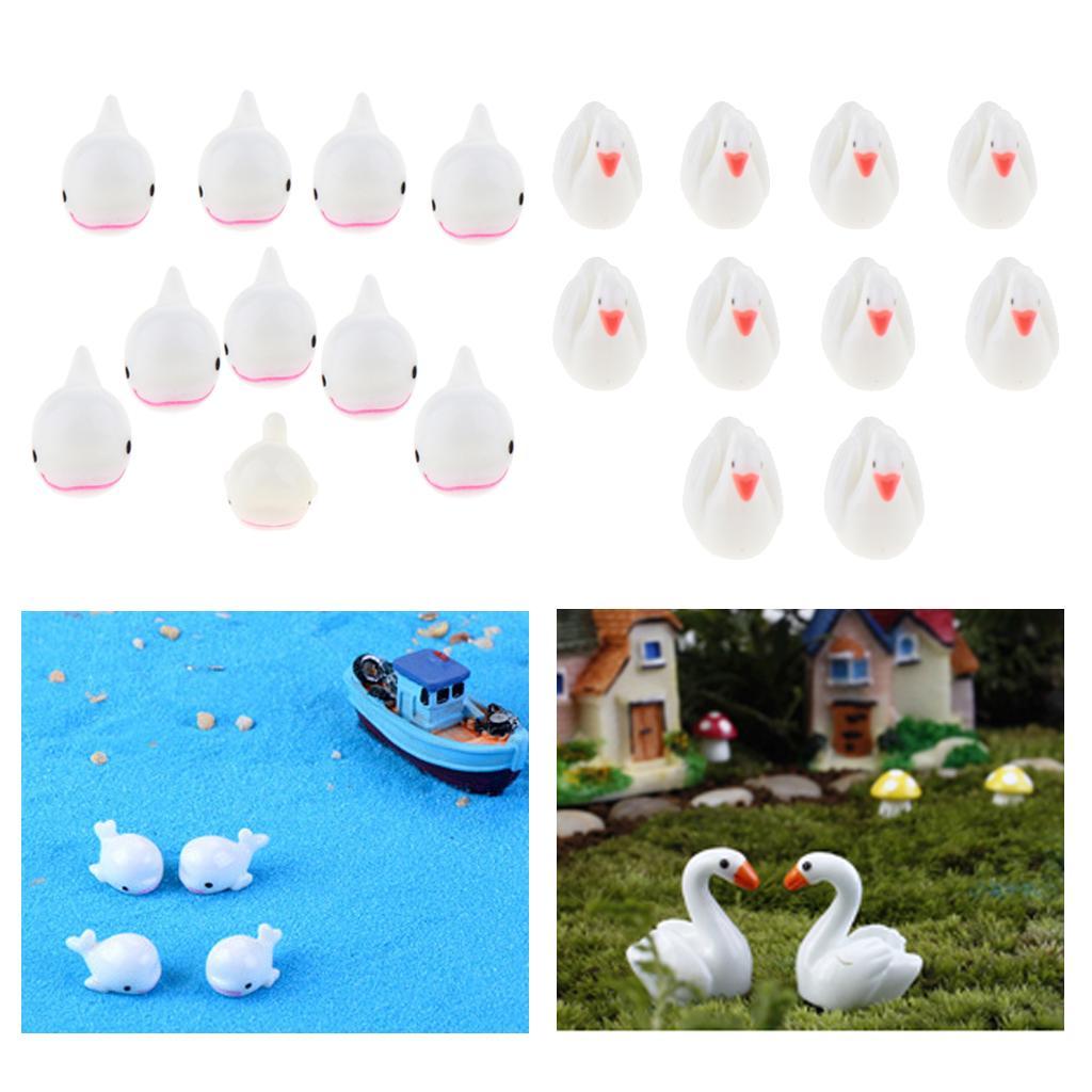 10 Pcs Aquarium Micro Landscape Decoration Fish Tank Ornament Dolphin