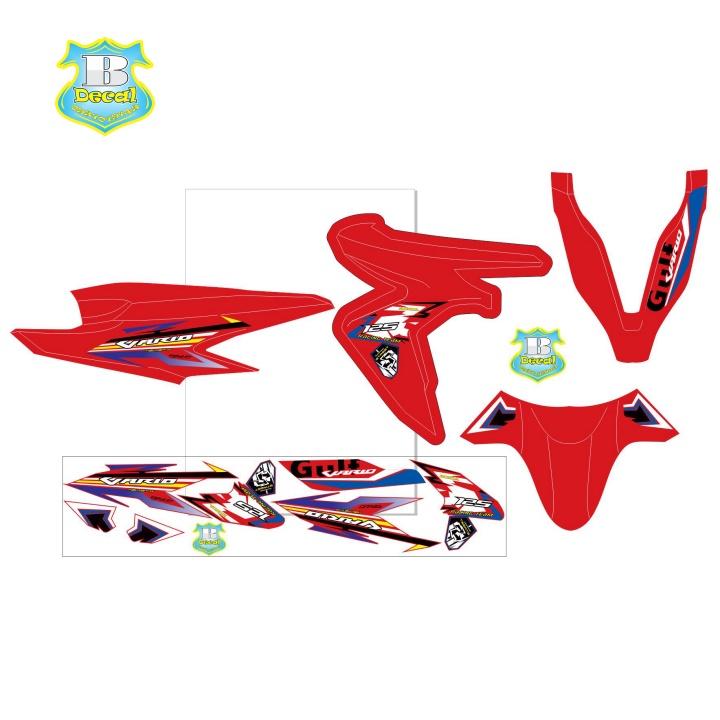 Tem rời dành cho vario 125 đỏ