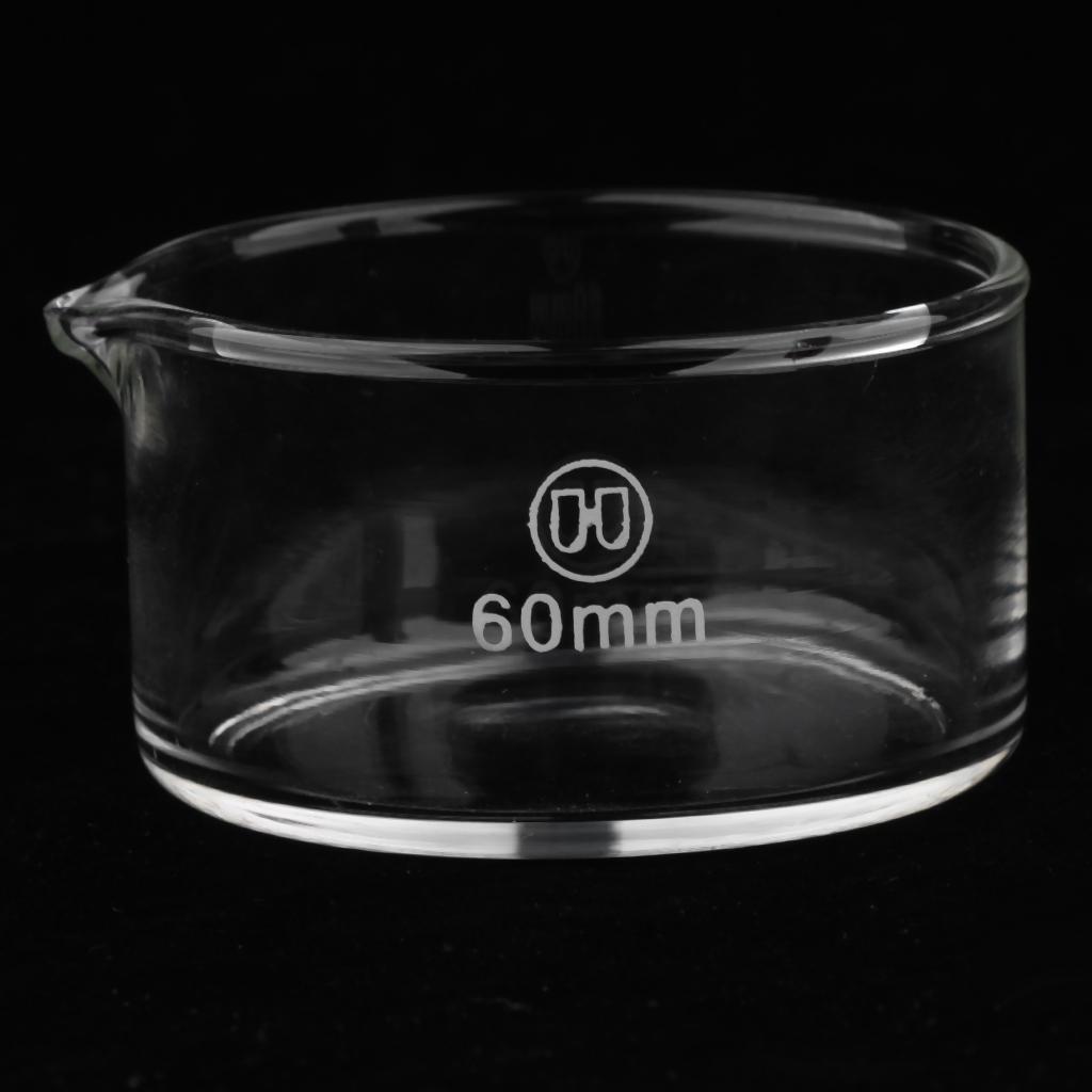 2 Pieces 60mm Reusable Glass Crystallizing Dish