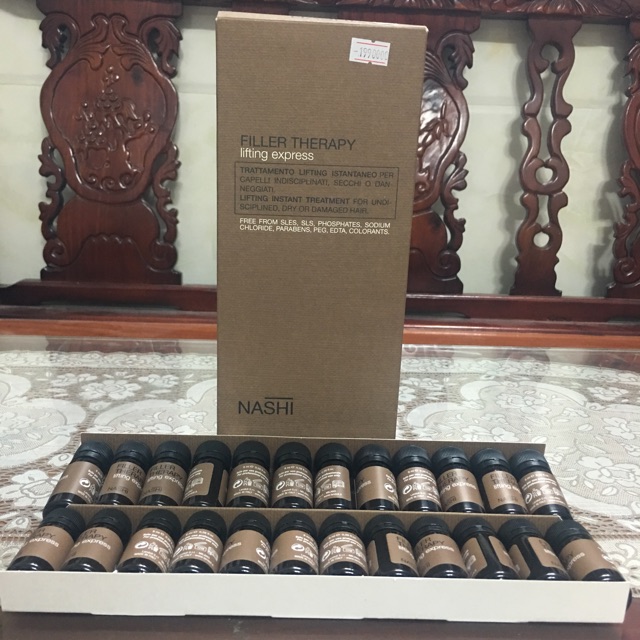 TINH CHẤT PHỤC HỒI TÓC HƯ TỔN NẶNG NASHI FILLER THERAPY EXPRESS 8ML*24 ỐNG