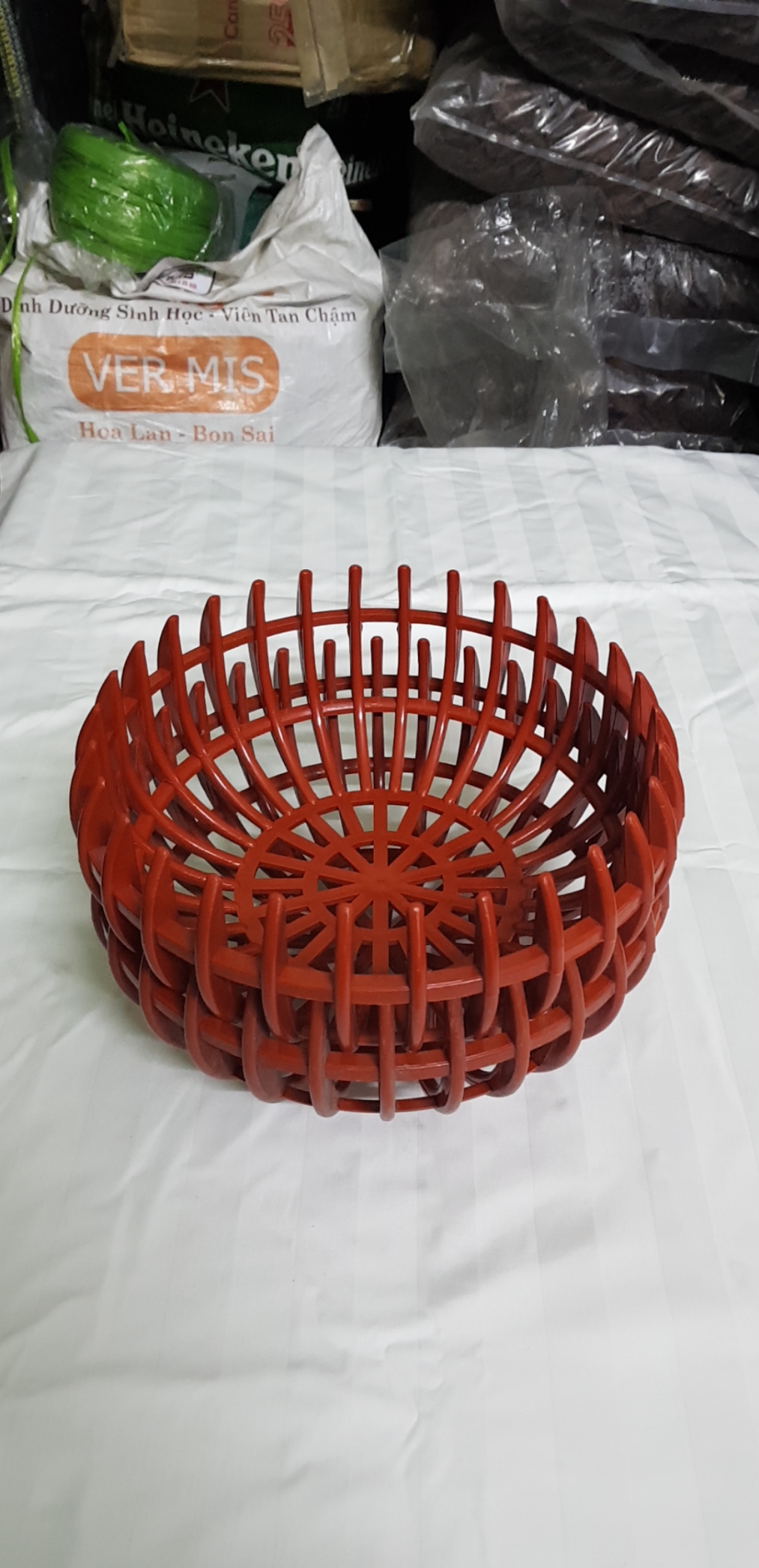 Chậu nhựa Giả Bí trồng Lan Fi31 - Màu Cam