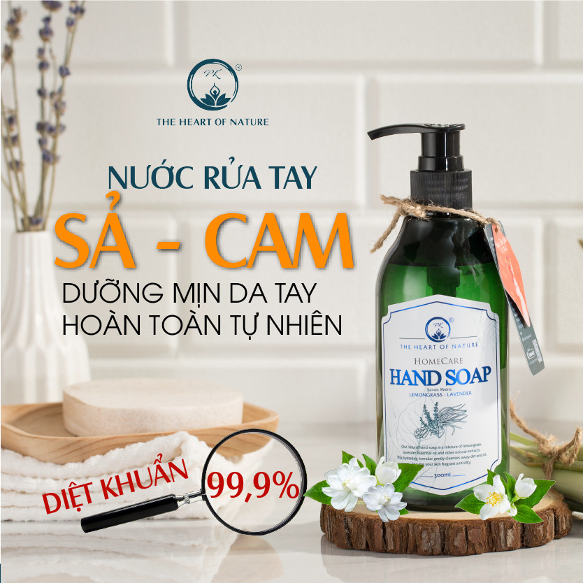 COMBO 3 chai Nước Rửa Tay Tinh Dầu Thảo Mộc Hữu Cơ Organic PK 300ml/CHAI - Tiêu diệt 99.9% vi khuẩn gây bệnh - Hương thơm tinh dầu nhẹ nhàng - Mềm mại cho da tay mẹ, an toàn cho bé.