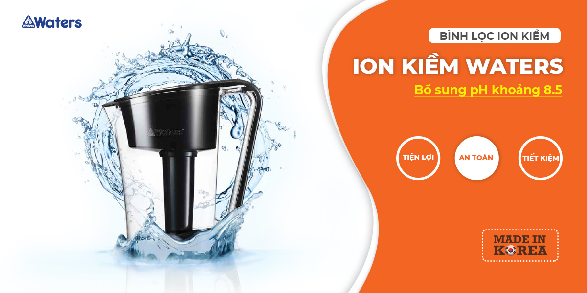 [Hàng nhập khẩu] Lõi lọc ion kiềm Alkaline Hàn Quốc dùng cho bình Lọc Nước Ion Kiềm MyWaterJug 1.5L - Lọc Clo, tạp chất và vi khuẩn có hại trong nước