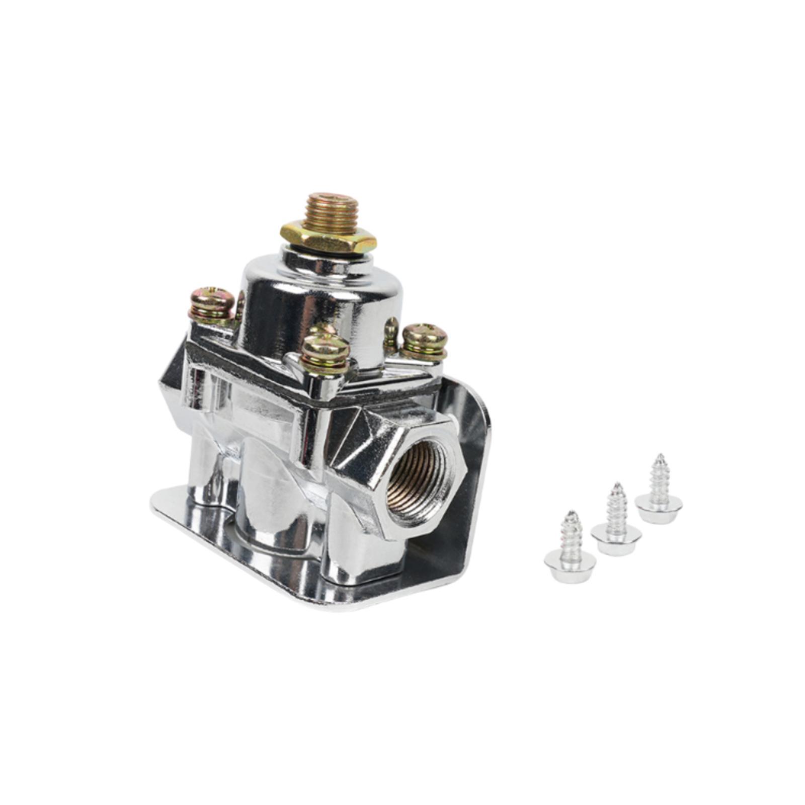 Carbureted Fuel Pressure Regulator Replacement Parts /8" NPT Ports Adjustable Fuel Regulator for Carburetors Engine Durable Parts