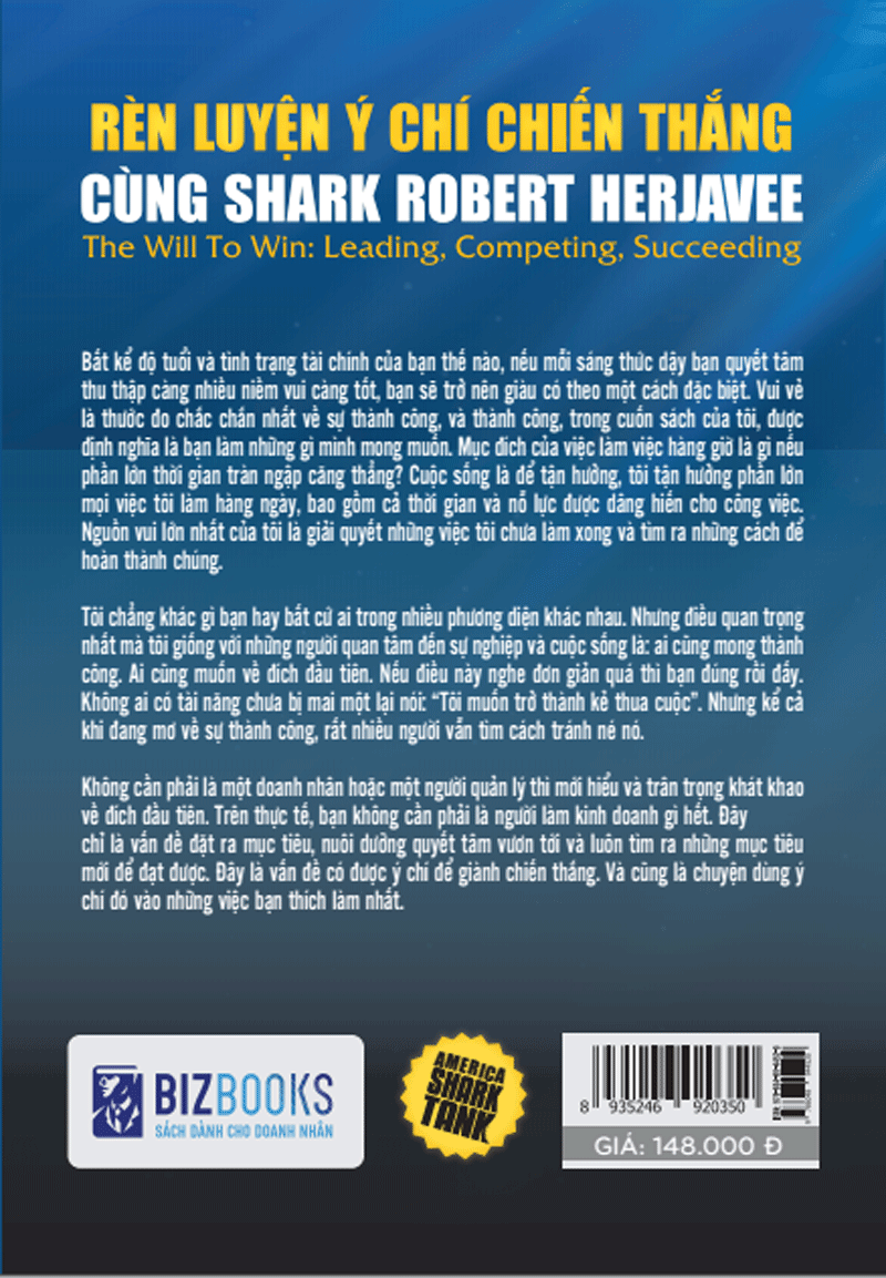 America Shark Tank - Rèn Luyện Ý Chí Chiến Thắng Cùng Shark Robert Herjavec ( tặng kèm bookmark )