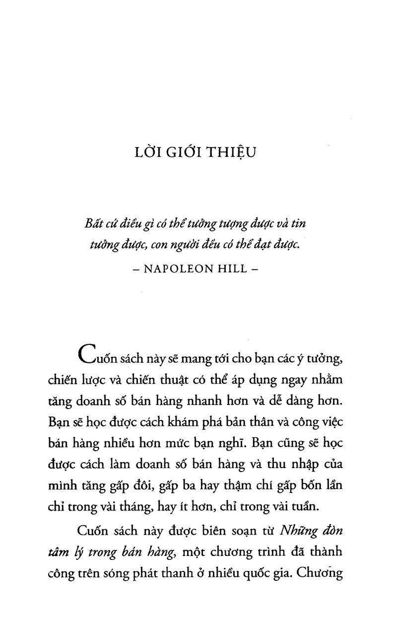 Những Đòn Tâm Lý Trong Bán Hàng (Tái Bản)