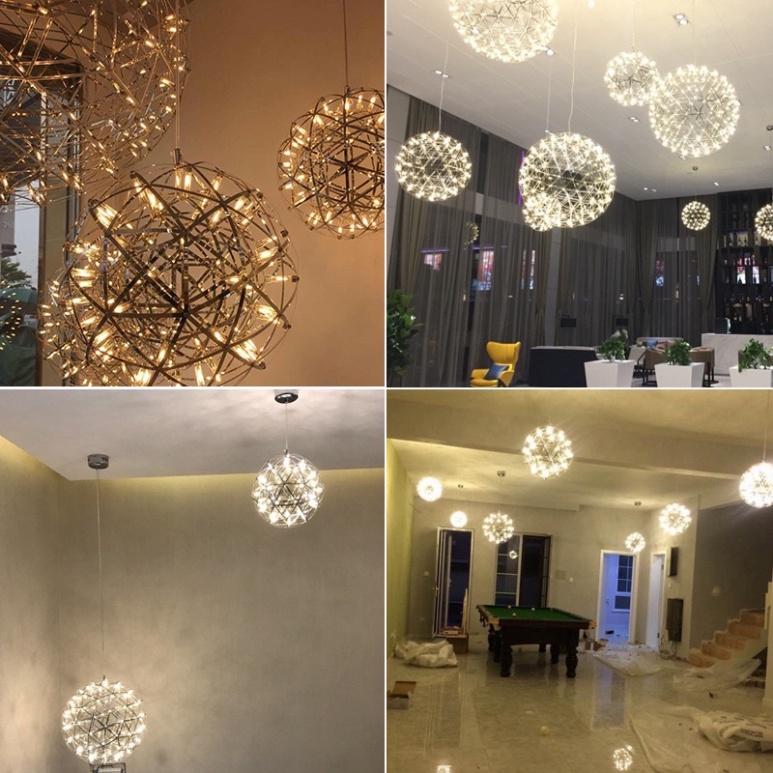 Đèn thả cầu sao kích tấc 30cm - 40cm, bh 2 năm DT