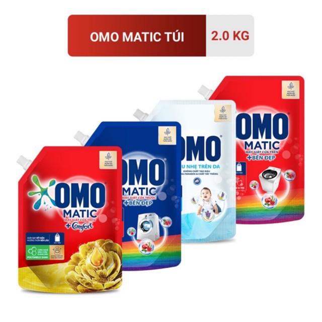 Túi Nước Giặt OMO, Nước Xả COMFORT Giặt Máy Tinh Dầu Thơm, Giặt Tay Dịu Nhẹ Cho Da - Hàng Cty UNILEVER