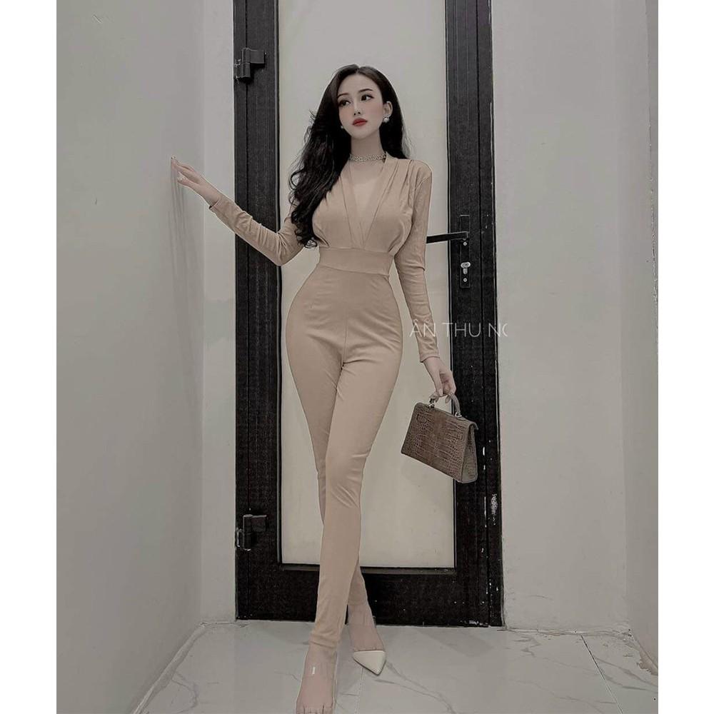 BONUCCI Jumpsuit body dài ( đỏ, nâu, đen ) tôn dáng siêu xinh cho nàng thời trang nữ dạo phố dự tiệc