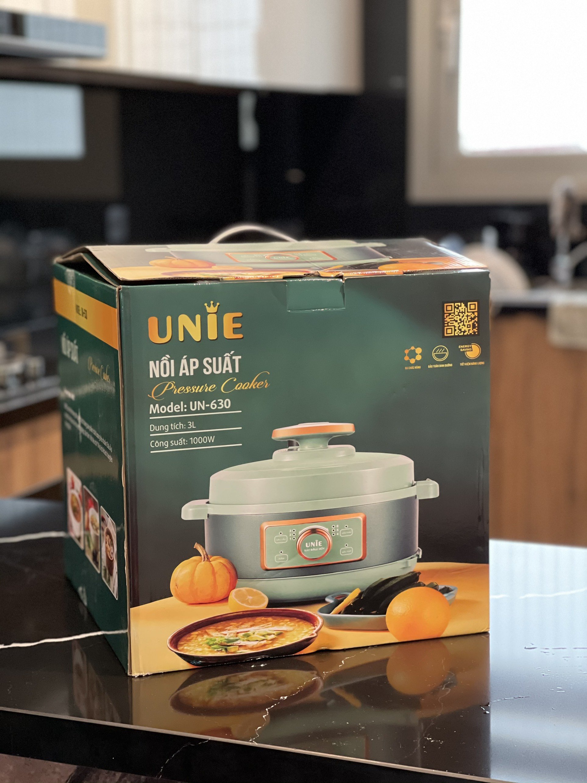 [Hàng chính hãng] Nồi áp suất đa năng Unie UN-630