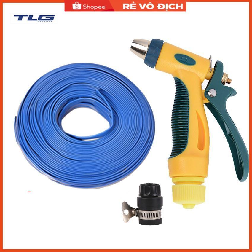 Bộ dây vòi xịt nước rửa xe,tưới cây tăng áp 3 lần 7-10m