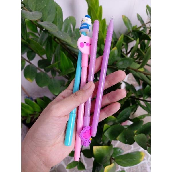 Combo 10/20 cây bút gel mực xanh, tím cute siêu dễ thuơng dành cho bé học sinh tiểu học,sinh viên,nhân viên văn phòng.