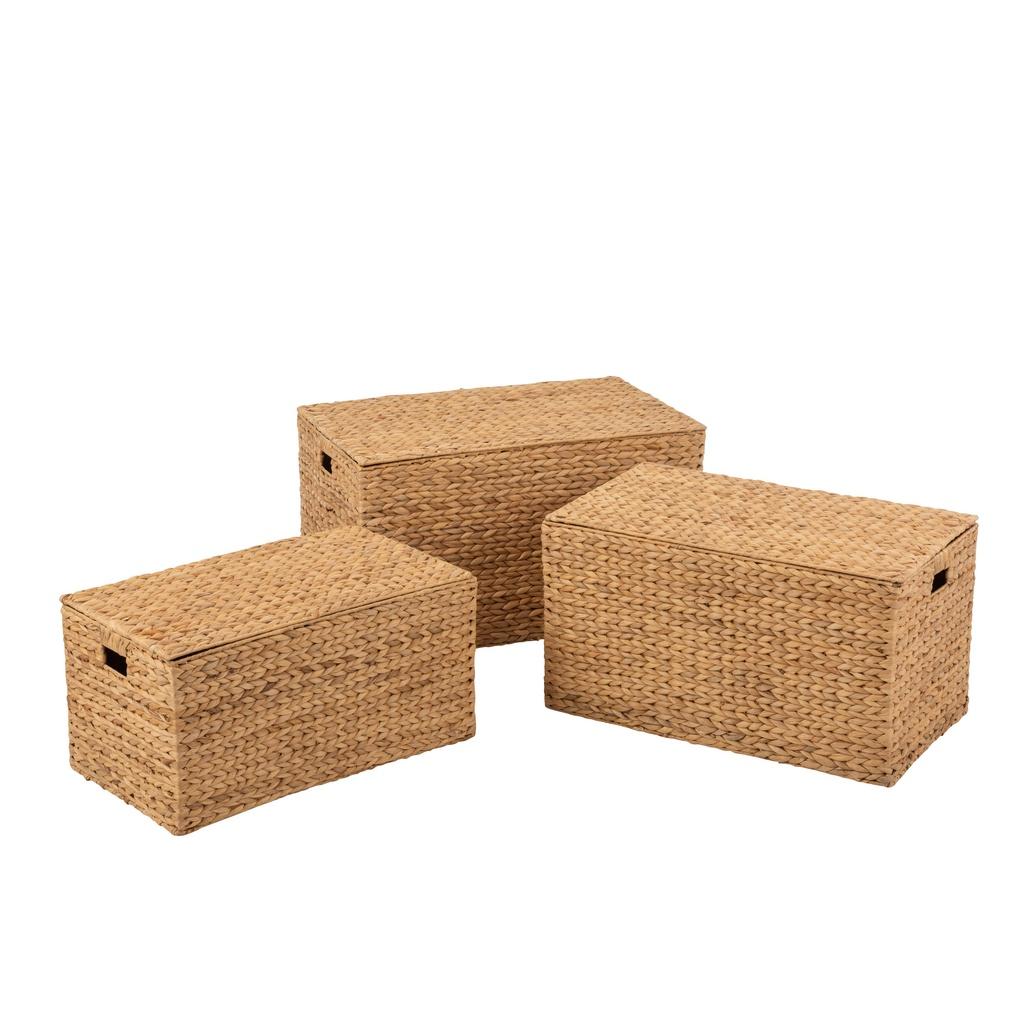 Rương đựng đồ lục bình hình chữ nhật có nắp đậy sang trọng