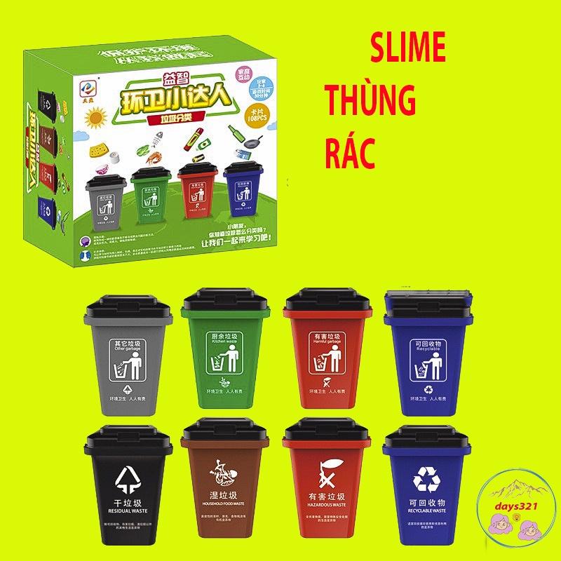 SLIME THIẾT KẾ DẠNG THÙNG RÁC LOẠI TO cực đẹp thiết kế độc đáo ấn tượng Đồ chơi Slam Gudetama Squishy