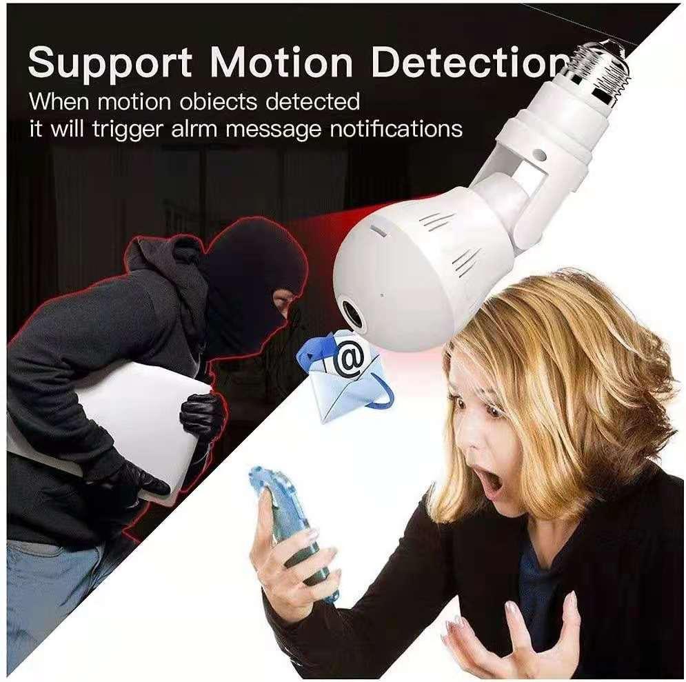 5MP Super HD V380 APP Chế độ xem toàn cảnh 360 độ Camera VR IP Liên lạc nội bộ không dây PTZ Màn hình trẻ em Báo động an ninh gia đình Bóng đèn cảm biến máy ảnh Kích thước: 2MP