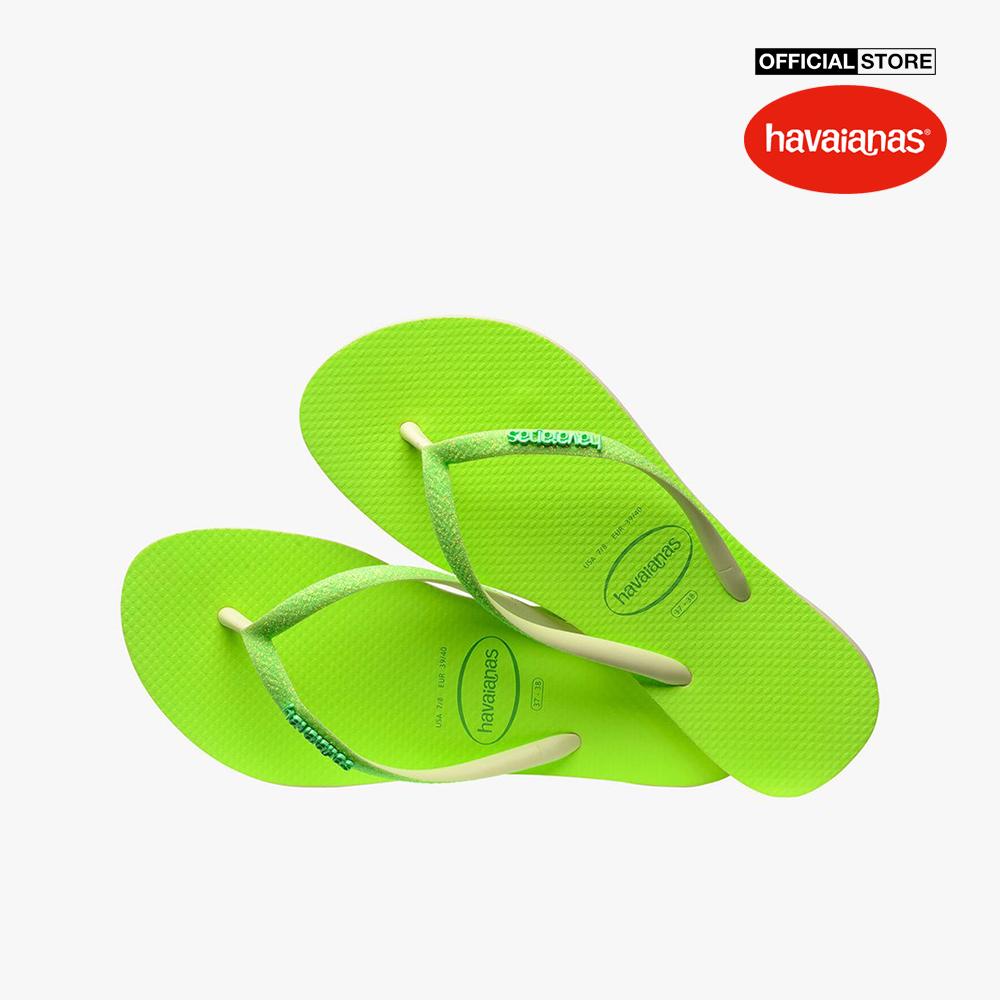 HAVAIANAS - Dép nữ Slim Glitter Neon 4147111-0904