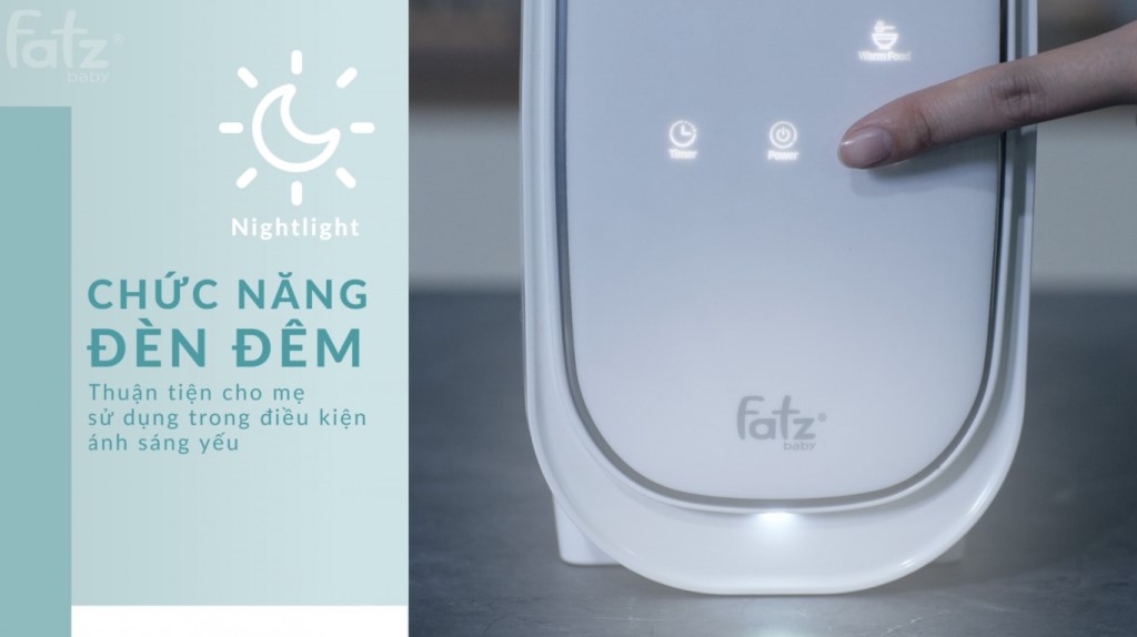 Máy hâm sữa điện tử 2 bình cổ rộng Duo 6 tiệt trùng, hâm thức ăn, hâm nóng nhanh, rã đông hẹn giờ có đèn Led