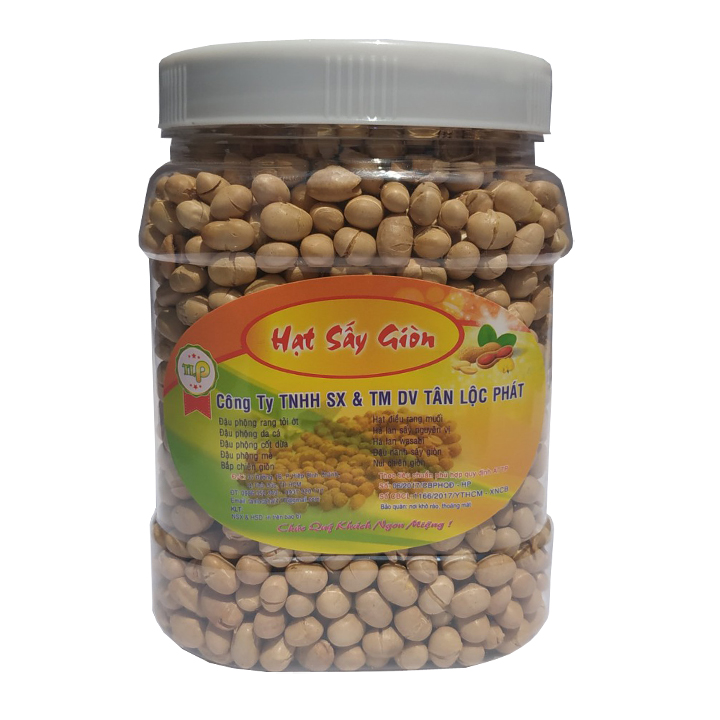 Đậu nành sấy giòn thơm ngon đặc biệt - HŨ NHỰA 500G