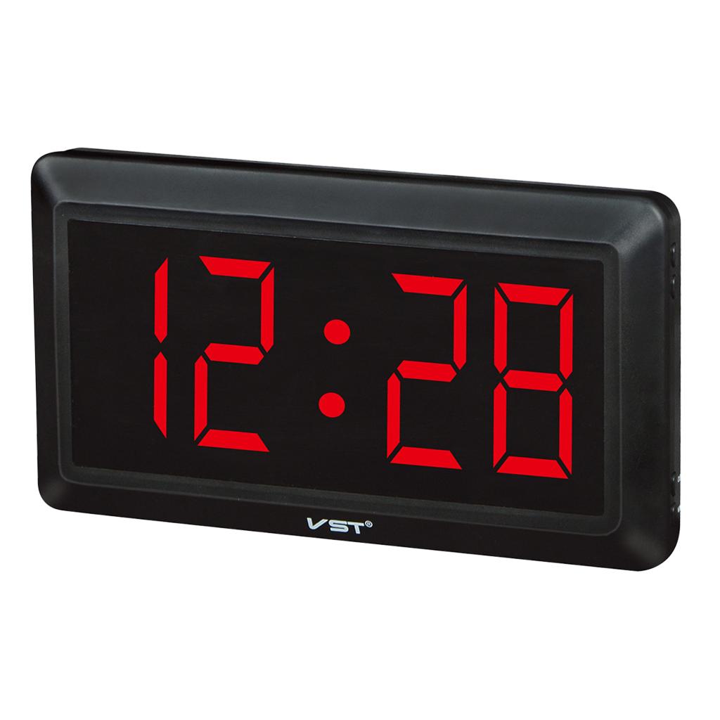 4'' Large LED Display Double Use Electronic Digital Time Desk Clock Wall Clocks 24 Hour Display