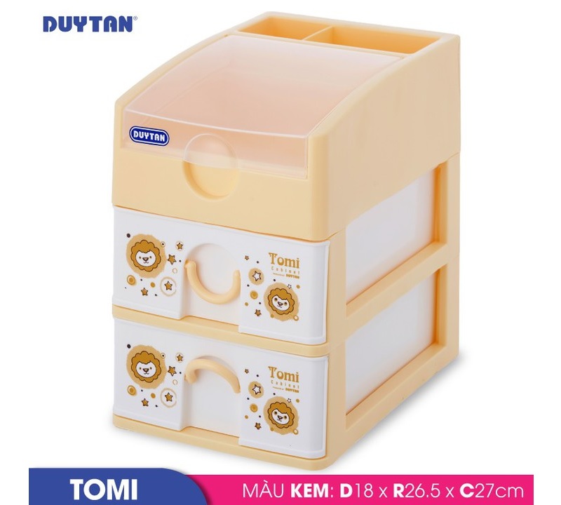 Tủ nhựa DUY TÂN Tomi 3 ngăn - 31836 - Giao màu ngẫu nhiên - Hàng chính hãng