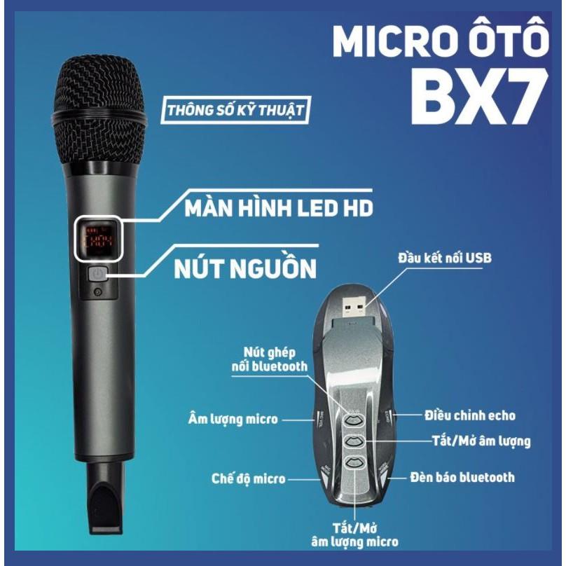 Micro Hát Karaoke Trên Ô TÔ Kết Nối BLUETOOTH Hát Siêu Hay, Âm Thanh Sống Động