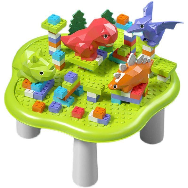 Bộ Bàn Lego xếp hình khủng long - Bộ đồ chơi bàn học lắp ráp xếp hình